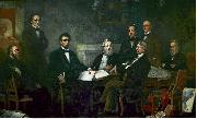 Francis B. Carpenter First Reading of the Emancipation Proclamation of President Lincoln china oil painting artist